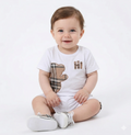 Conjunto Teddy Plaid BLANCO