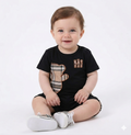 Conjunto Teddy Plaid NEGRO